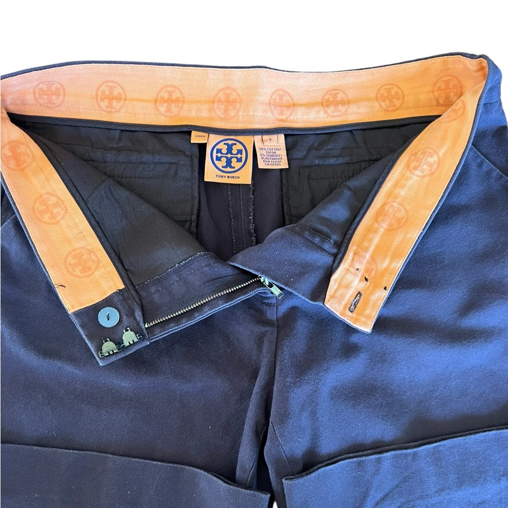 Tory Burch brown trouser flare leg pants. Size 8 - Picture 8 of 11